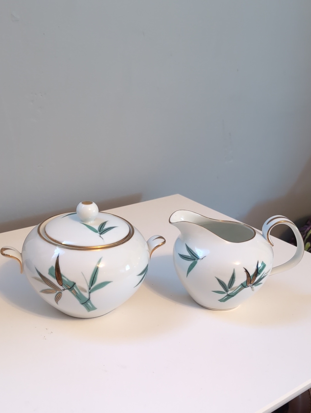Noritake Vintage Sugar Bowl Creamer Set